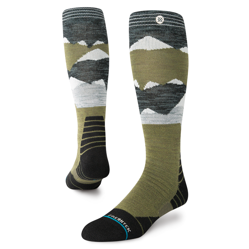A758C23LON | LONELY PEAKS | TEAL | M Medium Performance Wool Snow Otc Socks