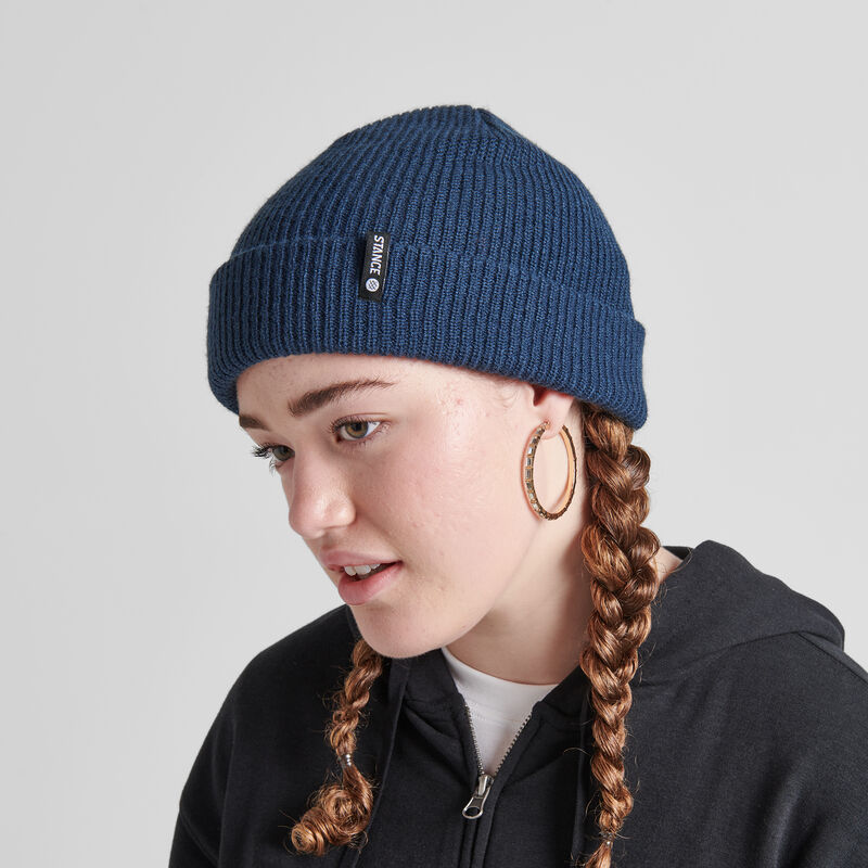 STANDARD SHALLOW BEANIE| A261C21STA | NAVY | OS image number 2