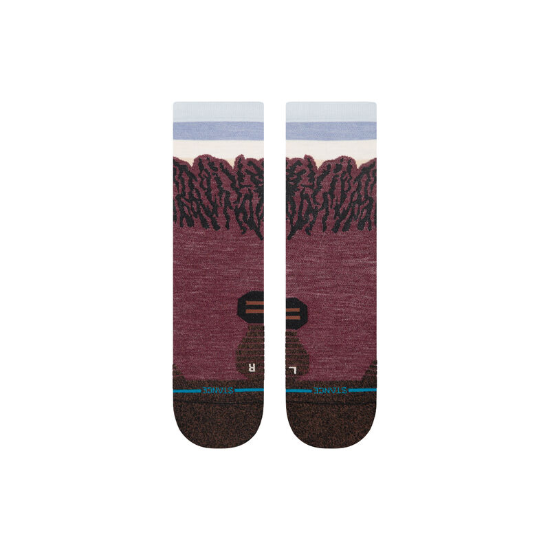 W448C25THE | THE RIDGE LIGHT WOOL CREW | WINE | S