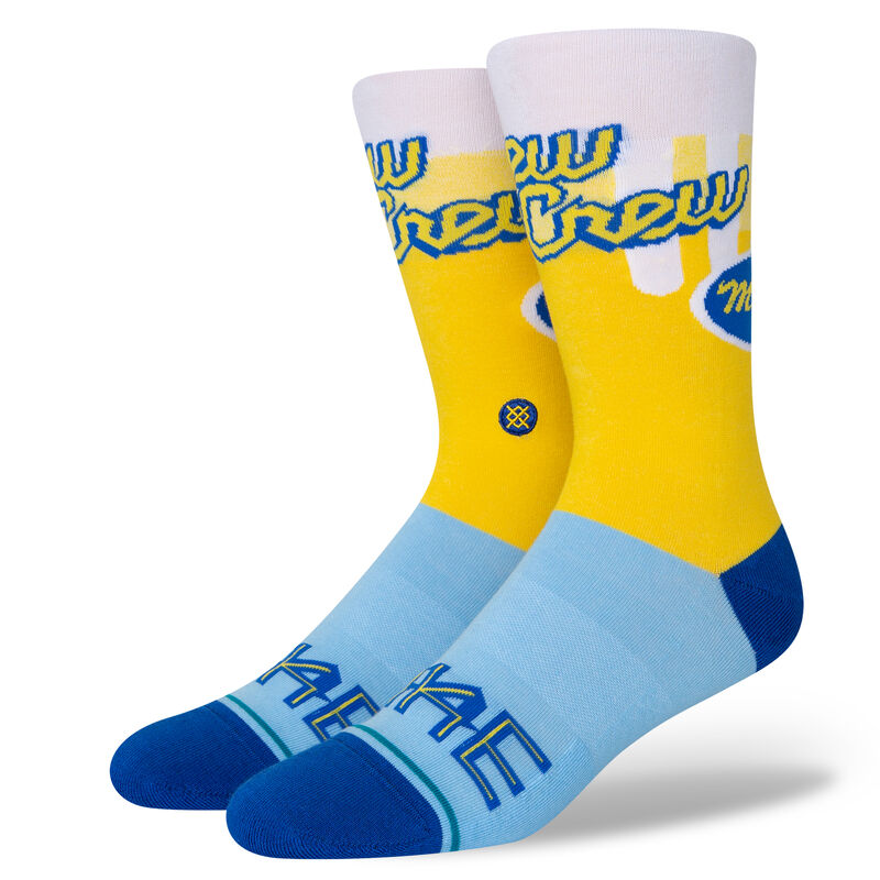 BREWERS CC CREW| A545A22BRC | WHITE | L MLB Milwaukee Brewers City Connect Crew Socks