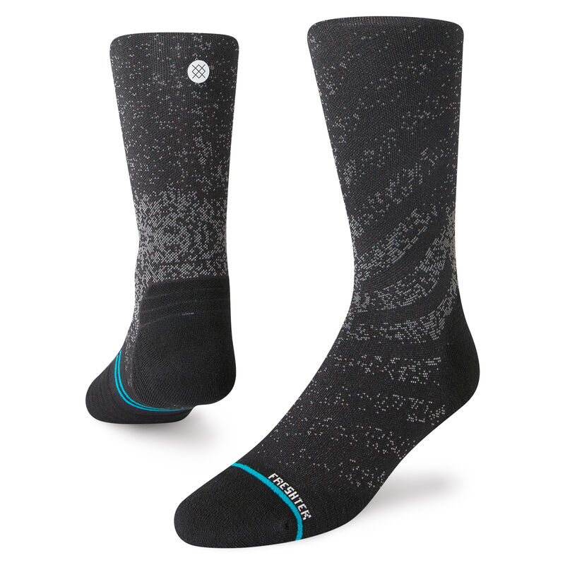 RUN LIGHT CREW | A448A23RUN | BLACK | L Light Performance Crew Socks