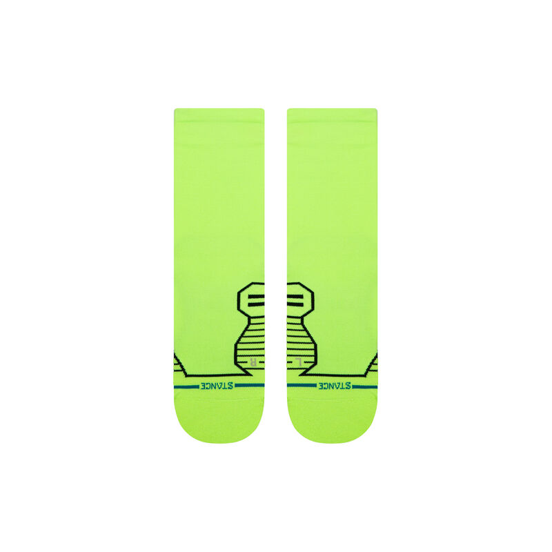 A418C25VAR | VARIEGATED UL CREW | NEONGREEN | L
