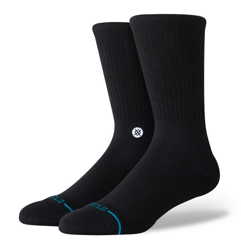 ICON| M311D14ICO | BLACKWHITE | L Icon Crew Socks