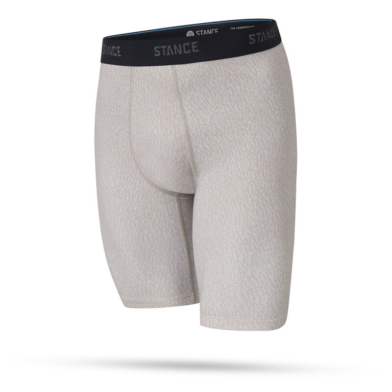 M804C24COM | COMPRESSION NYLON UNDERWEAR | BARK | S Performance Boxer Brief With Compression