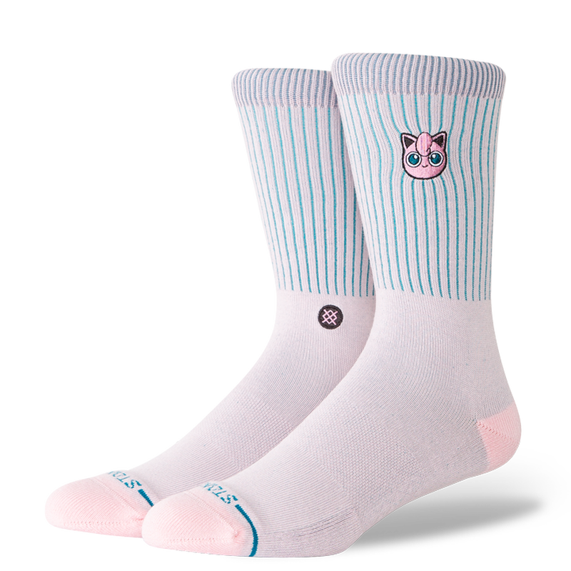 A555D25PAT | JIGGLYPUFF CREW | PINK | M Jigglypuff Crew Socks