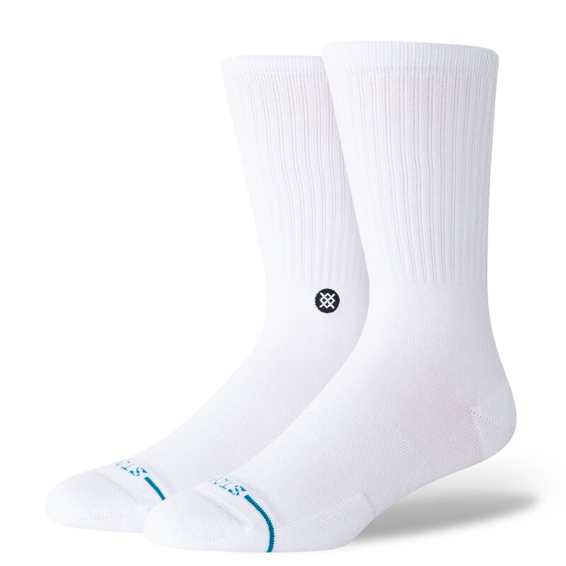 ICON| M311D14ICO | WHITEBLACK | L Icon Crew Socks