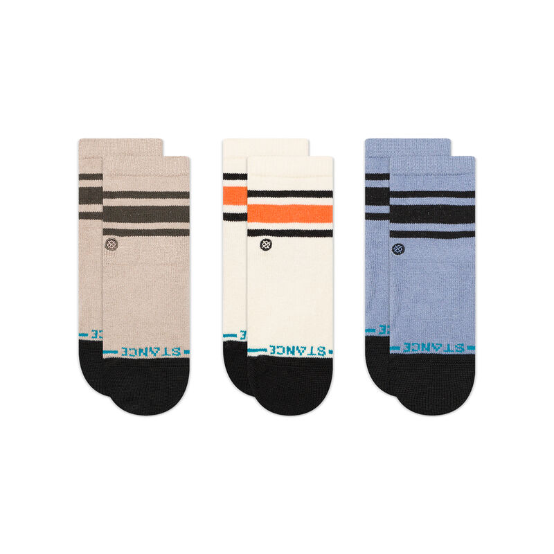BOYD 6-12 MONTHS | B110A25BY6 | STRINGGREY | 45455 Baby & Toddler Crew Socks 3 Pack