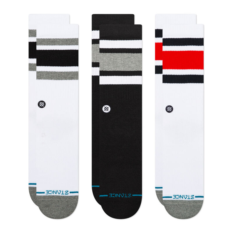 THE BOYD 3 PACK| A556A21TB3 | MULTI | L Cotton Crew Socks 3 Pack
