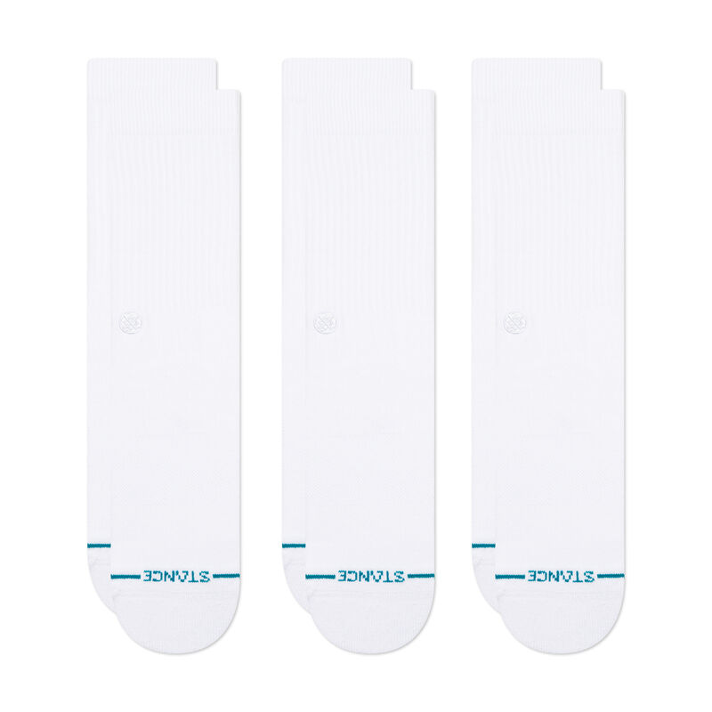 ICON 3 PACK | M556D18ICP | WHITEWHITE | M Icon Crew Socks 3 Pack