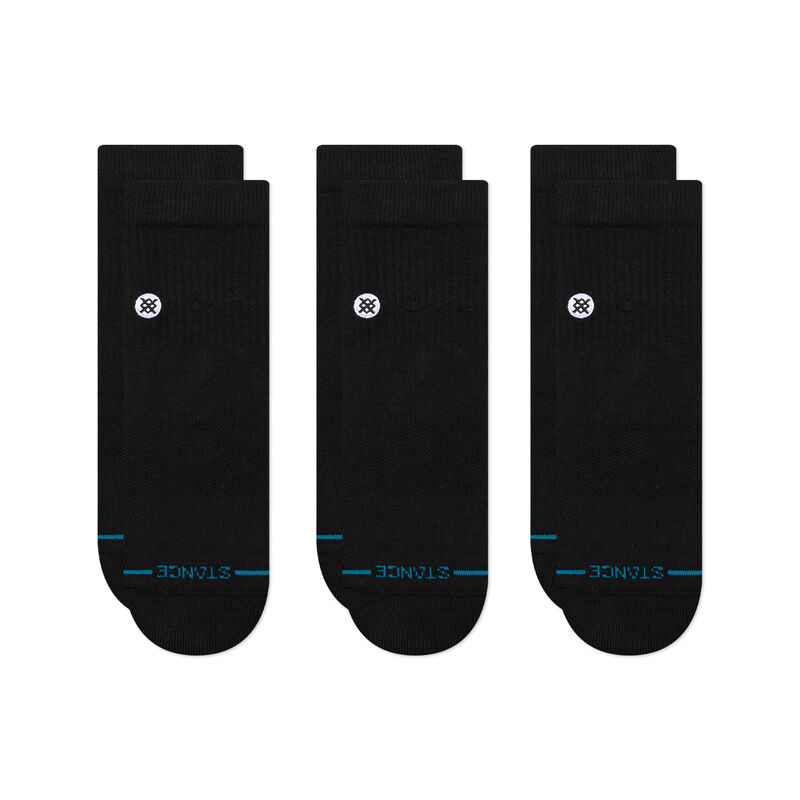 ICON QUARTER 3 PACK| A356A21IQP | BLACK | M Icon Quarter Socks 3 Pack